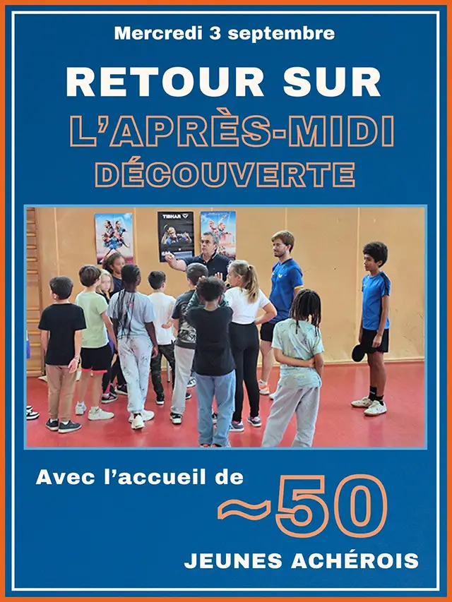 Apr&egrave;s-midi d&eacute;couverte pour jeunes ach&eacute;rois