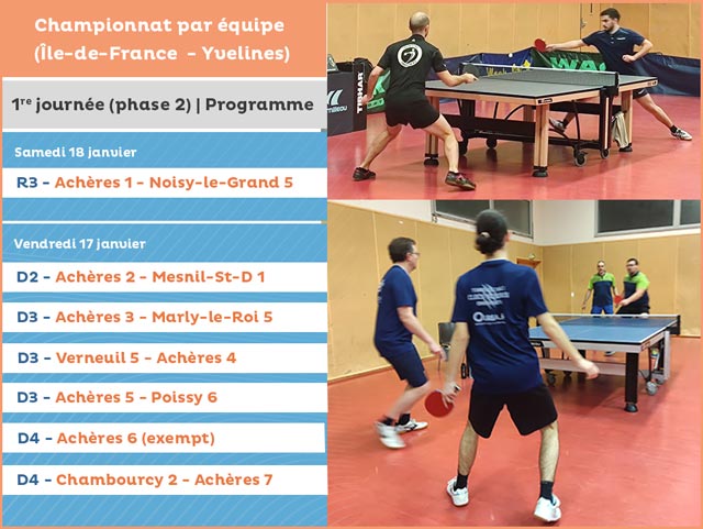 Programme de la journ&eacute;e 1 phase 2, saison 2024-2025