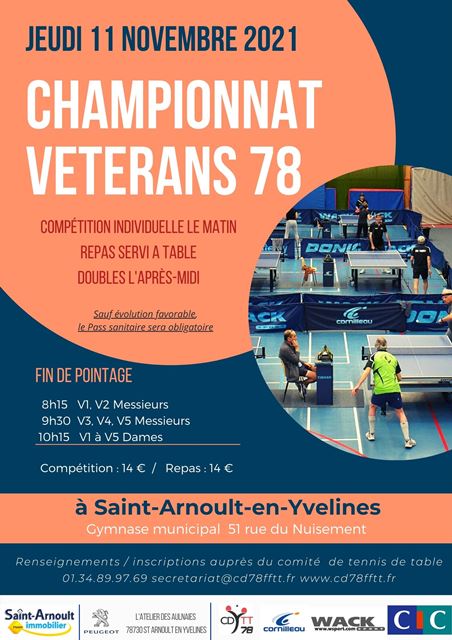 Championnat des v&eacute;t&eacute;rans 2021
